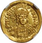 ZENO, A.D. 474-475 & 476-491. AV Solidus (4.49 gms), Constantinople Mint, ca. A.D. 476-491. NGC GEM 