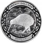 2019年新西兰20元一公斤精制银币。NEW ZEALAND. Silver 20 Dollars (Kilo), 2019. GEM PROOF.