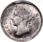 1889-H模里西斯10分银币，PCGS MS65，如新出厂