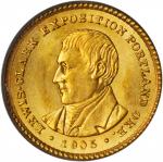 1905 Lewis and Clark Exposition Gold Dollar. MS-64 (PCGS). CAC.