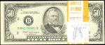 Original Pack of (20). Fr. 2124-B. 1990 $50  Federal Reserve Notes. New York. Choice Uncirculated.