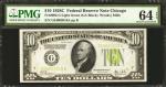 Fr. 2003-G. 1928C $10 Federal Reserve Note. Chicago. PMG Choice Uncirculated 64 EPQ.