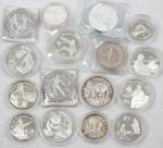 16 silver coins: 10 Yuan panda 1 oz 1990, 1993, 1994, 5 Yuan panda1993 and 1994, 6 X 5 Yuan memorial