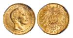 1900年德国普鲁士20马克金币/NGCMS63