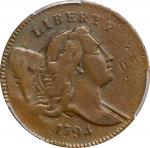 1794 Liberty Cap Half Cent. C-4a. Rarity-3. Normal Head. Small Edge Letters. VF Details--Surfaces Sm