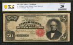 Fr. 333. 1891 $50 Silver Certificate. PCGS Banknote Very Fine 20.