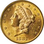 1882-S Liberty Head Double Eagle. MS-61 (NGC). OH.