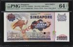 1978年新加坡货币发行局壹仟圆。样票。SINGAPORE. Board of Commissioners of Currency. 1000 Dollars, ND (1978). P-16s. K