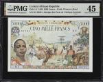 CENTRAL AFRICAN REPUBLIC. Banque des Etats de lAfrique Centrale. 5000 Francs, 1980. P-11. PMG Choice