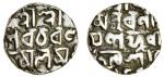 Cooch Behar, Nara Narayan (1487-1555), Quarter-Tanka, 2.61g, Sk.1477, legend: &#346;r&#299; &#346;r&