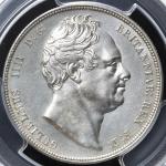 GREAT BRITAIN William IV ウィリアム4世(1830~37) 1/2Crown 1834 PCGS-AU Details Cleaned 洗浄 EF+