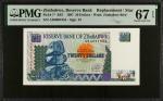 ZIMBABWE. Reserve Bank of Zimbabwe. 20 Dollars, 1997. P-7*. Replacement. PMG Superb Gem Uncirculated