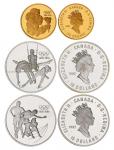 1992年加拿大发行奥林匹克运动会一百周年纪念币三枚套装
