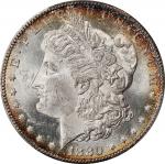 1880-CC Morgan Silver Dollar. 8/High 7. MS-63 (PCGS).