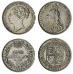 Victoria (1837-1901), Young Head Shilling, 1886, Type A7, fourth young head left, rev. crowned value