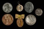 KARL GOETZ MEDALS. Germany. Septet of Mixed Medals (7 Pieces), ND (ca. 1907-1943). Grade Range: CHOI