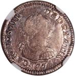 1778 PTS PR玻利维亚1/2雷亚尔银币，NGC XF40，NGC仅得2枚评级纪录. Bolivia, silver 1/2 reales, 1778 PTS PR, NGC XF40, #33