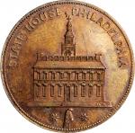1776 (ca. 1859) Sages Historical Tokens -- No. 6, State House, Philadelphia. Original. Bowers-6a. Di