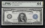 1918年500美元旧金山 PMG Choice Unc 64 1918 $500 Federal Reserve Note. San Francisco