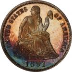 1891 Liberty Seated Dime. Proof-67 (PCGS). CAC.
