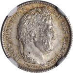 FRANCE. 25 Centimes, 1846-A. NGC MS-65.