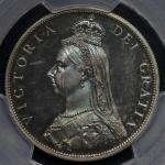GREAT BRITAIN Victoria ヴィクトリア(1837~1901) Florin 1887  PCGS-PR65CAM トーン Proof UNC~FDC