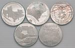 Foreign coins;AUSTRIA Repubblica Lotto di cinque monete in AG come da foto da esaminare - FDC-FS;30