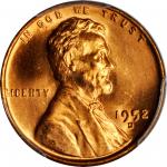 1952-D Lincoln Cent. MS-67 RD (PCGS).