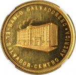 EL SALVADOR. 75th Anniversary of the El Salvador Bank Gold Medal, 1960-Mo. Mexico City Mint. NGC MS-