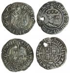 Henry VIII (1509-47), first coinage, Halfgroats (2), York under Archbishop Wolsey, type IIb, 1.39g, 