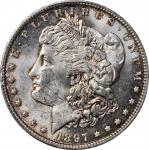 1897 Morgan Silver Dollar. VAM-6A. Top 100 Variety. Pitted Reverse. MS-62 (PCGS).