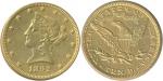 United States; 1892, “Coronet”, gold coin $10, KM#102 weight 16.72 gms, 0.900 gold 0.4837 oz AGW, EF