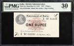 INDIA. Government of India. 1 Rupee, 1917. P-1g. PMG Very Fine 30.