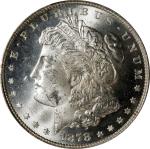 1878 Morgan Silver Dollar. 8 Tailfeathers. MS-63 (PCGS).