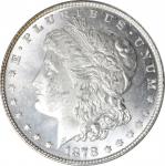 1878 Morgan Silver Dollar. 8 Tailfeathers. VAM-1. Spear Point. MS-62 Obverse PL (ANACS).