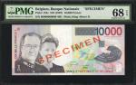 BELGIUM. Banque Nationale de Belgique. 10,000 Francs, ND (1997). P-152s. Specimen. PMG Superb Gem Un