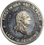 1875 I.F. Woods Monument Medal. Second Reverse. White Metal. 39.7 mm. Musante GW-834, Baker-322C. Pr