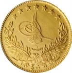 TURKEY. Ottoman Empire. 500 Kurush, AH 1336 Year 1 (1917). Constantinople (Istanbul) Mint. PCGS Genu