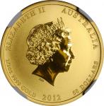 AUSTRALIA. 50 Dollars, 2012-P. Perth Mint. NGC MS-69.