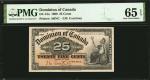 CANADA. Dominion of Canada. 25 Cent, 1900. DC-15a. PMG Gem Uncirculated 65 EPQ.