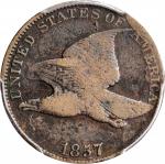 1857 Flying Eagle Cent. Type of 1857. Snow-7, FS-403. Obverse Die Clash with Liberty Head Double Eag