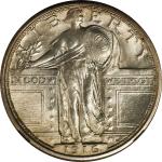 1916 Standing Liberty Quarter. Unc Details--Reverse Improperly Cleaned (NGC).