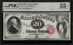 Fr. 143. 1880 $20 Legal Tender Note. PMG About Uncirculated 55 EPQ.