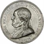 1784 Benjamin Franklin / Winged Genius Obverse Cliche. As Betts-619. Tin, 46 mm. MS-62 (PCGS).