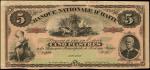 HAITI. Banque Nationale DHaiti. 5 Piastres, 1875. P-72. Very Fine.