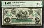 UNITED STATES. Lot of (2). State of South Carolina. 20 & 50 Dollars, 1872. PMG Gem Uncirculated 65 E