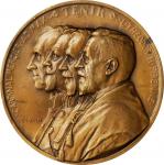 WORLD WAR I MEDALS. Belgium - Germany. The Rape of Belgium Bronze Medal, 1923. Fonson (Brussels) Min