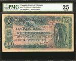 ETHIOPIA. Bank of Ethiopia. 100 Thalers, 1932-33. P-10. PMG Very Fine 25.