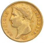 Napoleonic Coins;Napoleone (1804-1814) TORINO 20 Franchi 1810 - Gig. 15 AU (g 6.39) RR - MB+;1200