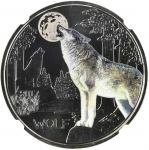 Austria 2017, Wolf. 3 Euro First Releases. NGC MS 70